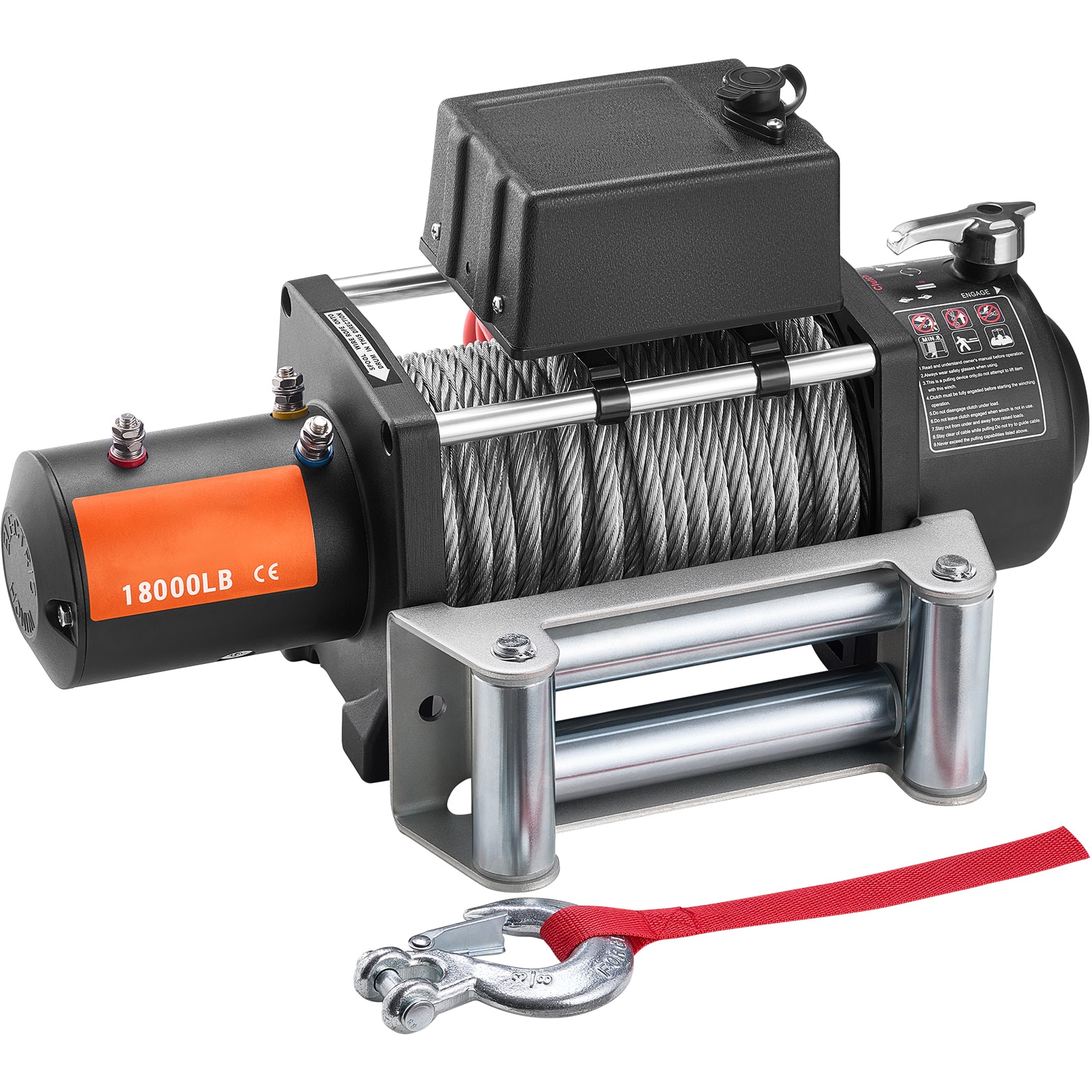Electric Winch For Truck With Steel Cable And Waterproof Remote_voghion.com
